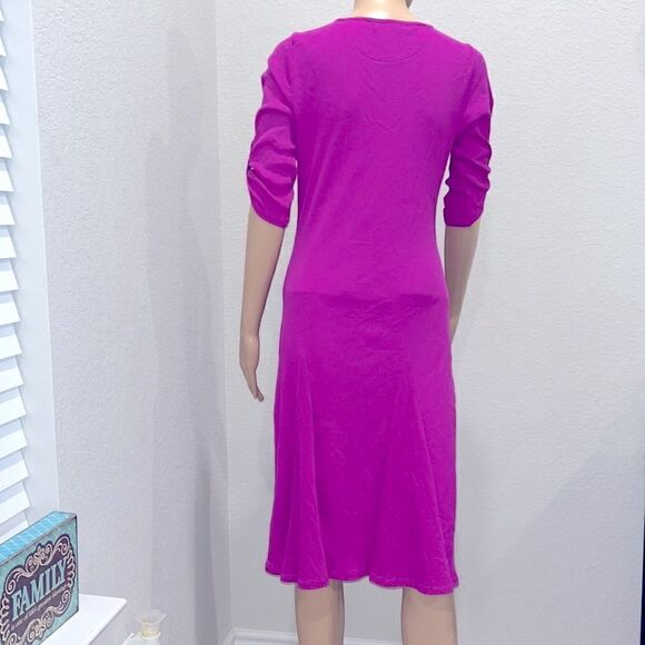 LAUREN Ralph Lauren magenta cotton dress in excellent condition - Picture 3 of 7